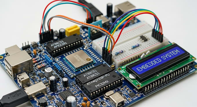 create embedded system using mcu at89c51 atmega328pu pic32mx etc