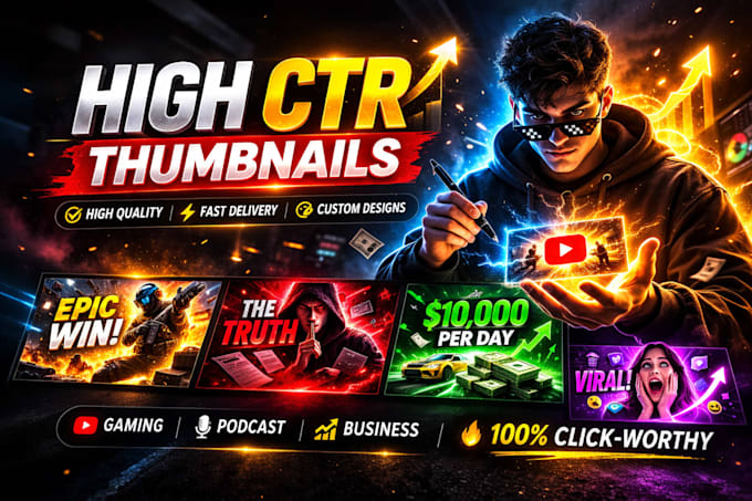 create a cinematic ai youtube thumbnail that gets clicks