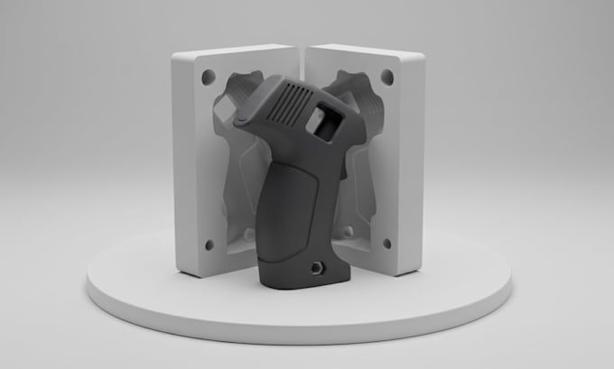 do 3d printable injection mold design for silicon casting, slip casting cad mold
