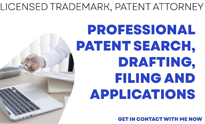 write, prepare, do patent search, drawings, drafting and file patent application