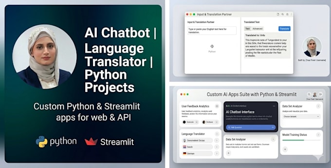 create custom ai chatbots and python ai projects for you