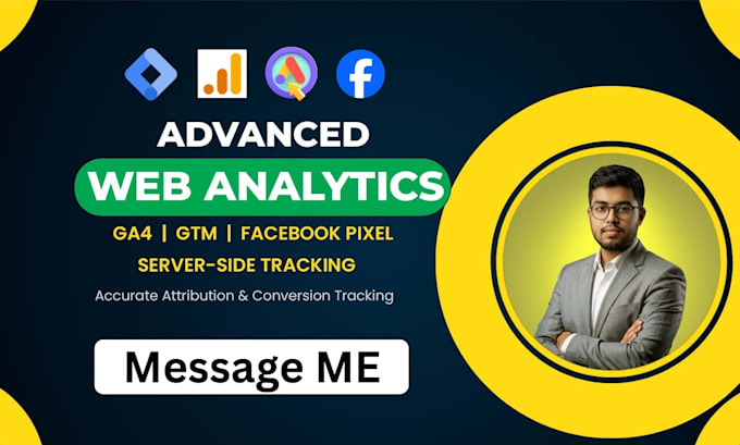set up GTM, ga4, facebook pixel and server side conversion tracking
