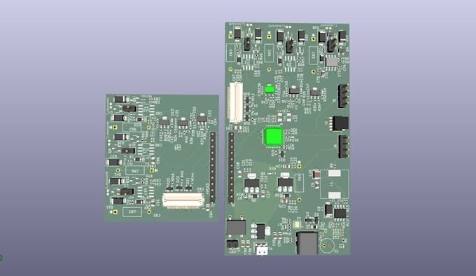 pcb design, circuit design and schematic layout in kicad