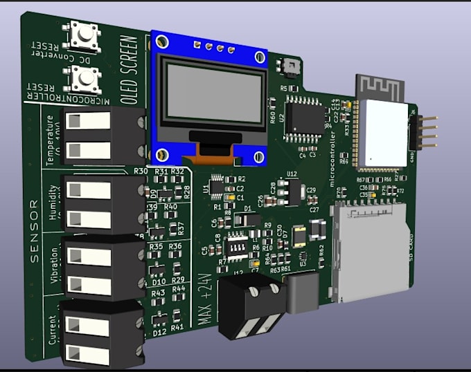 pcb design, circuit design and schematic layout in kicad