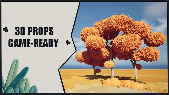 create stylized 3d game ready props