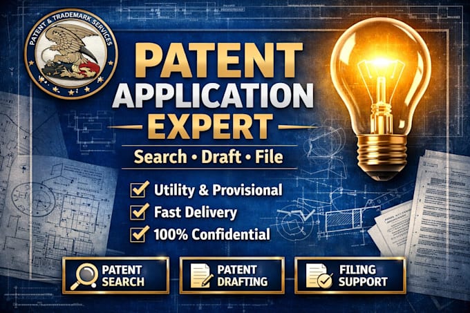 be your patent agent for patent search, drafting, and filing