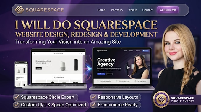 squarespace website design squarespace redesign squarespace website developement