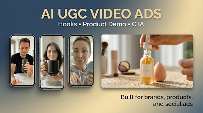 Create realistic ai ugc video ads for your product by Larbielqadi | Fiverr