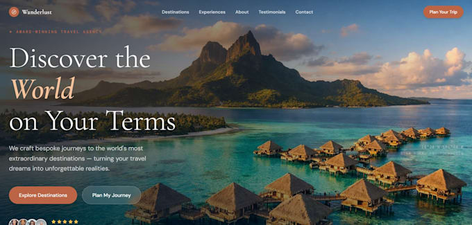 create an professional, and lightning fast website
