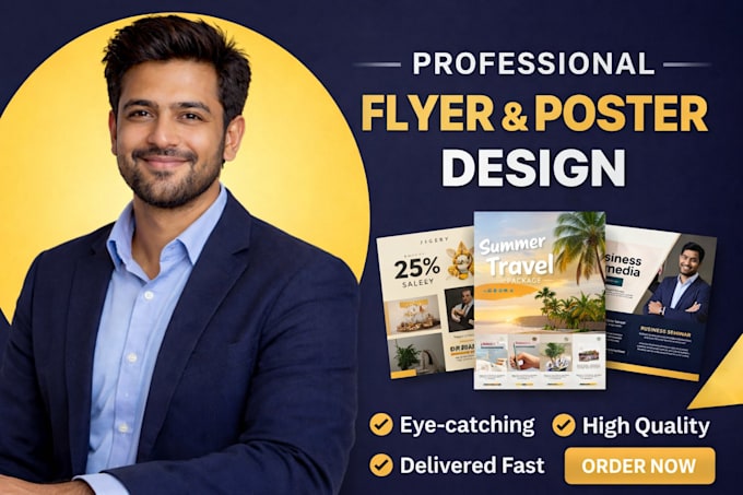design eye catching flyers and posters
