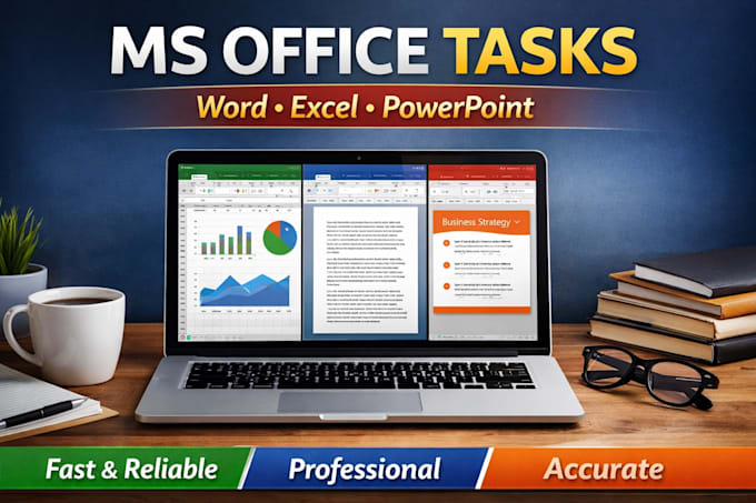 create and format documents in ms word, excel, and powerpoint