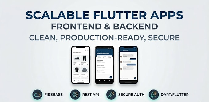 develop a production ready flutter mobile app