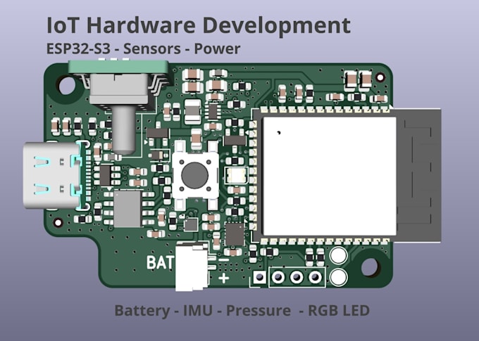 design your esp32 iot hardware and pcb prototype