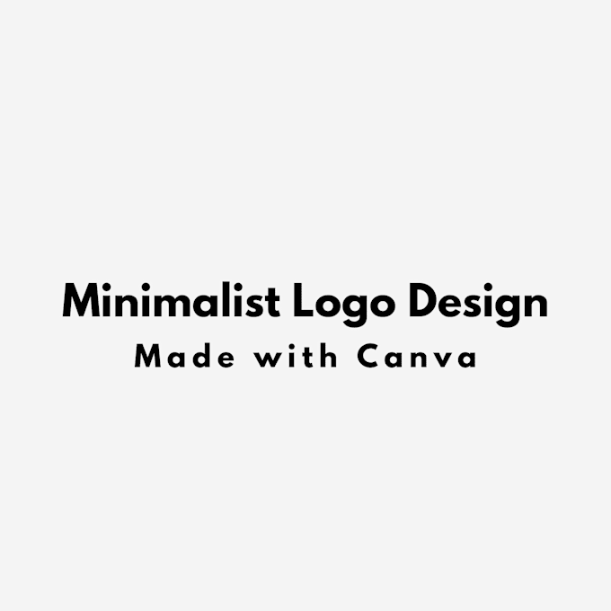 design a professional minimalist logo using canva