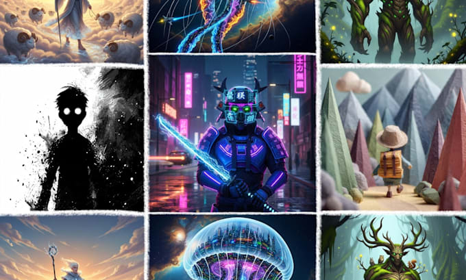 create stunning ai concept art and illustrations