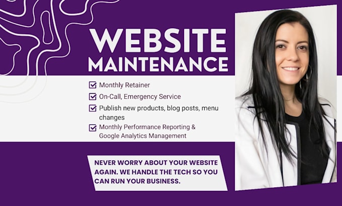 maintain your website and add new content monthly