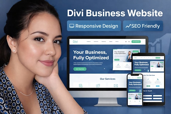 build a responsive divi business wordpress website, website development divi