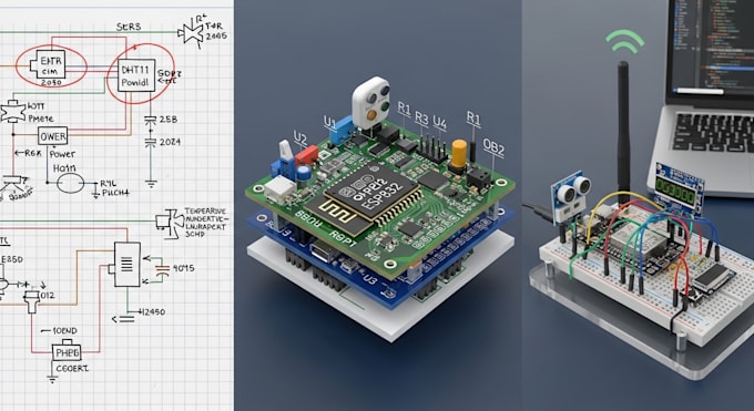build hardware prototype, schematic and pcb for iot and embedded systems