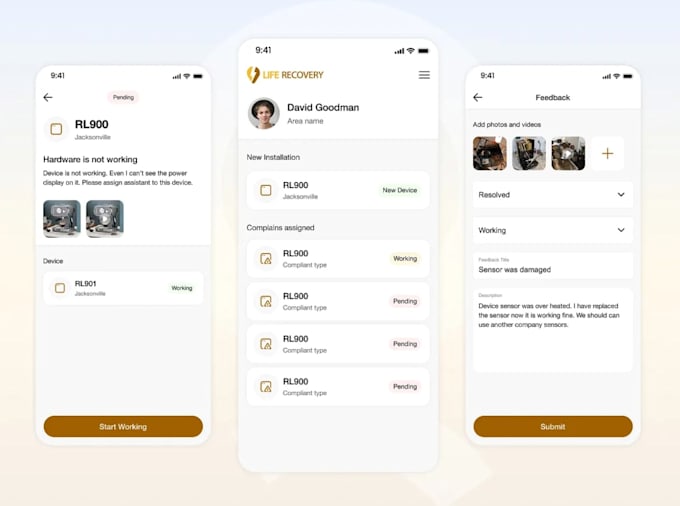 develop field service and reporting mobile app, inspection app development
