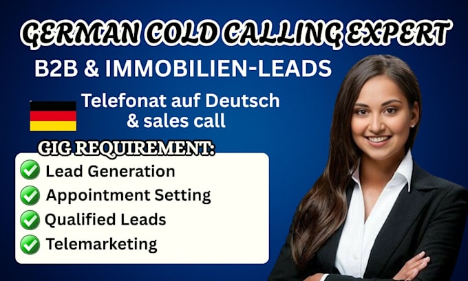 do german cold calling and appointment setting for b2b oder immobilien leads