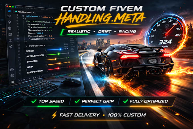create custom handling meta for your fivem vehicles