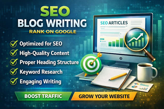 Write seo optimized blog posts that rank on google by Rank_with_seo ...