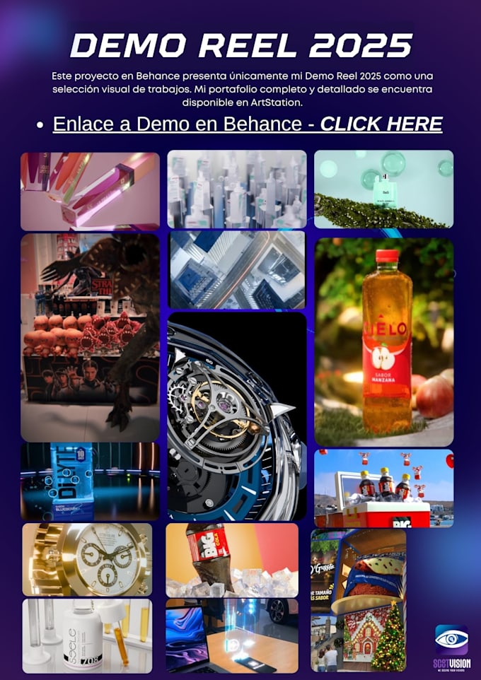 create high end cgi product ads and vfx animations