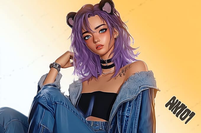 draw professional custom character