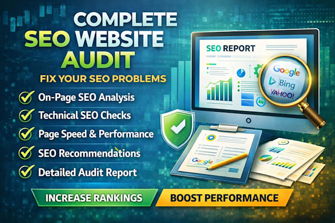 do a complete SEO website audit and report