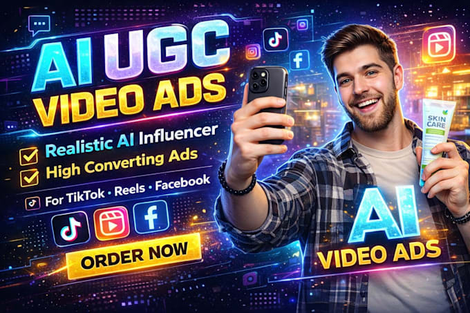 Create ai ugc video ads with a ai influencer for your brand product or ...