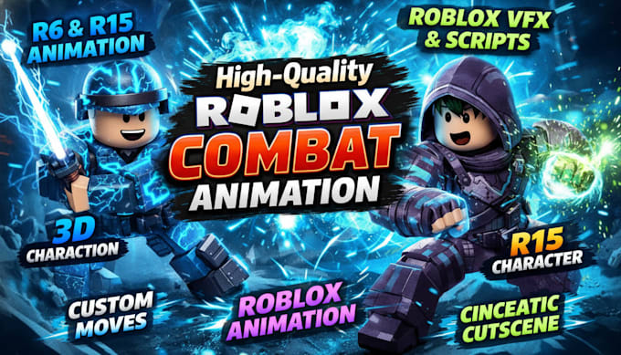 Crie personagens 3d personalizados do roblox r6 r15 animação para seu ...