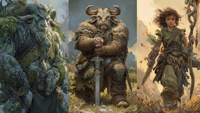 create dragon creature illustration,character design for you