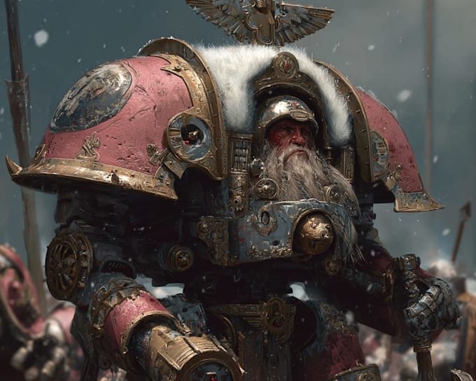 create a warhammer 40k character art