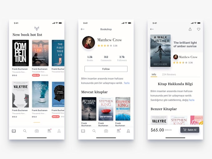develop an ai ebook reader app, audiobook app, text to speech app