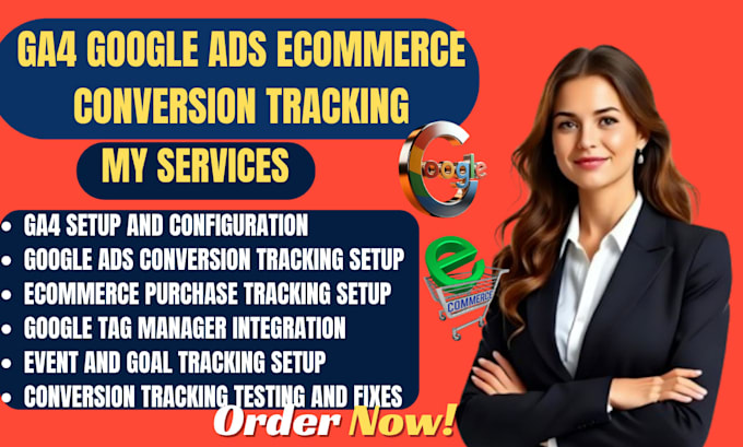 set up ga4 google ads ecommerce conversion tracking