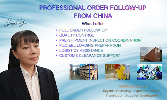 be your professional order follow up agent from china