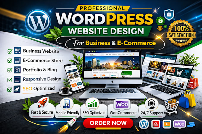 design responsive wordpress website for business or ecom