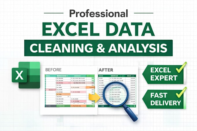 clean, format, analyze your excel data professionally