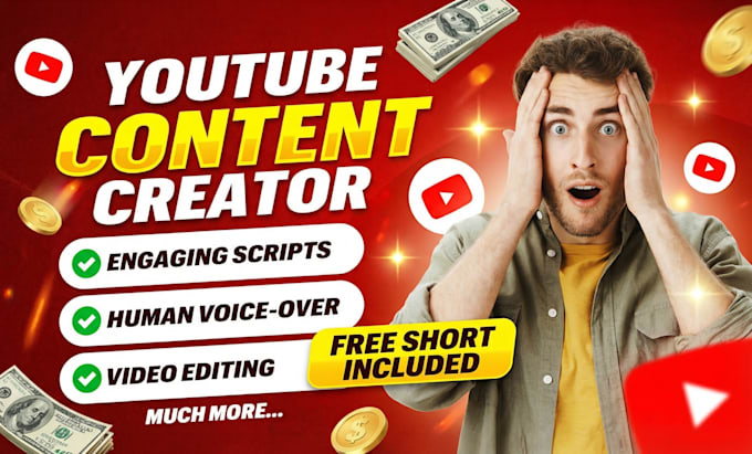 be your faceless youtube video editor and content creator