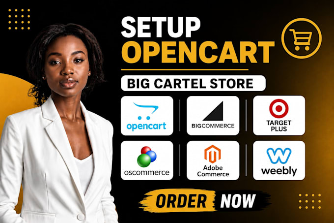 setup opencart  big cartel store target plus oscommerce adobecommerce weebly