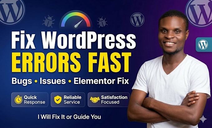 fix wordpress errors, bugs and elementor issues fast