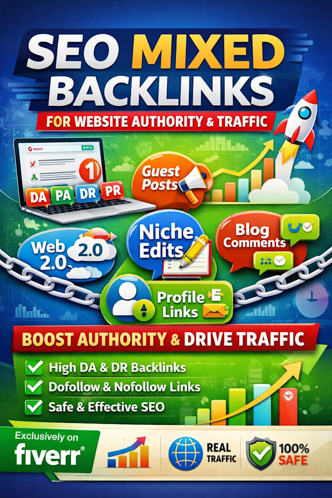 do SEO mixed backlinks for website authority and traffic