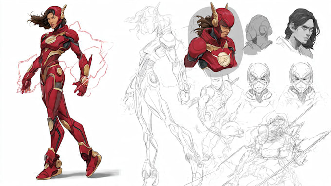 superhero character for comics
