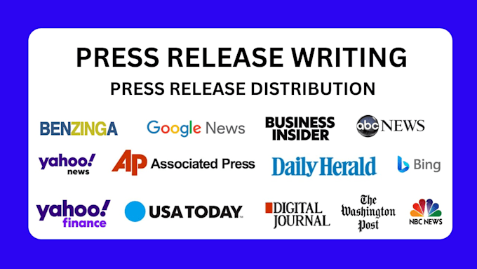 do press release writing and press release distribution