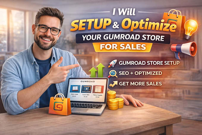 setup and optimize your gumroad store for sales