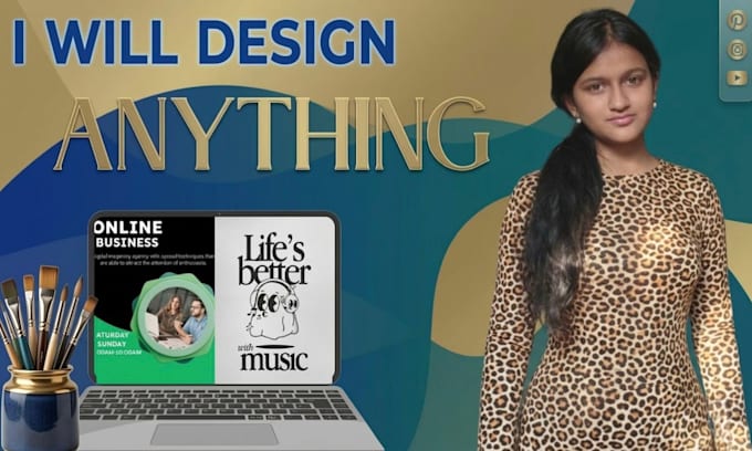 create any design using canva and adobe