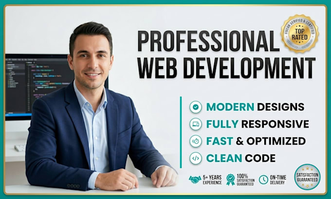 build custom website as full stack website developer, website template