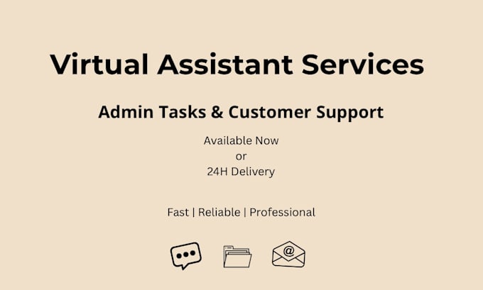 be your virtual assistant for admin tasks