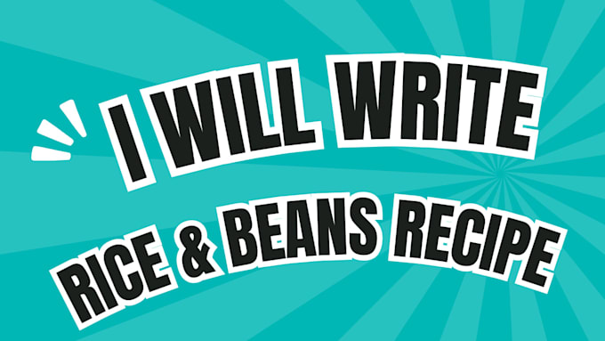 write rice and beans recipe