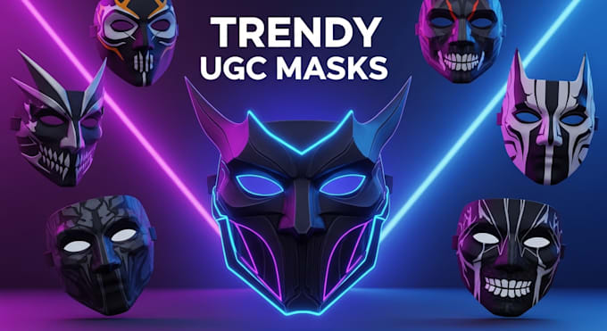 design custom accessories, 3d model, ugc, and face design